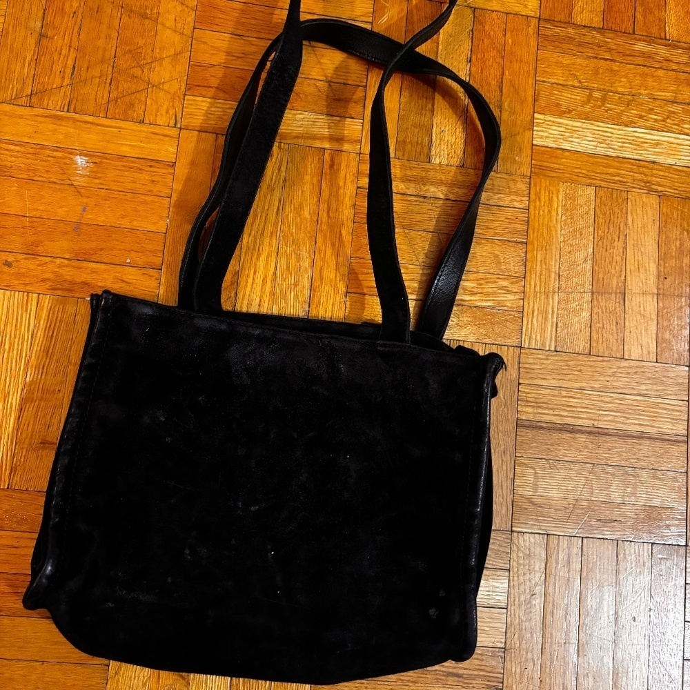 Vintage suede 90s Roots bag +accepting offers
